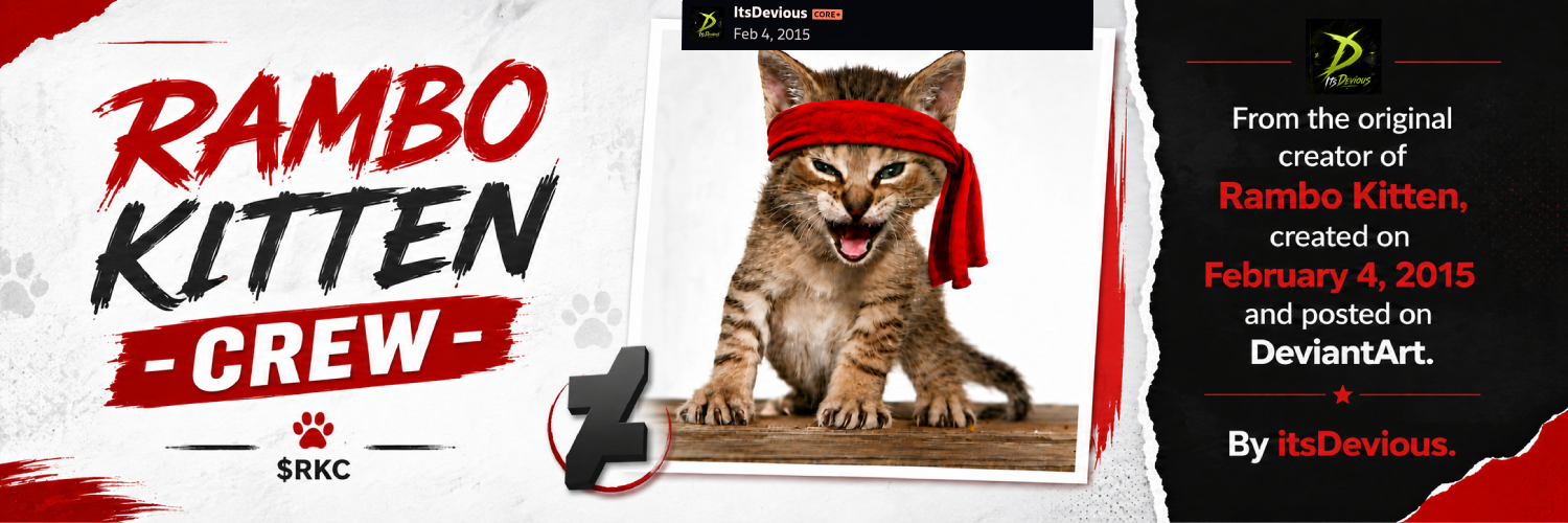 Rambo Kitten Crew DeviantArt banner